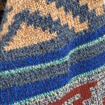 Spense Women's Cardigan coat long Anthropologie southwestern XL Aztec geometric Blue Photo 10