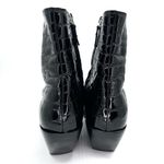 KHAITE Ankle Boots Patent Leather Black Crocodile Women’s Size IT 38.5 US 8.5 Photo 5