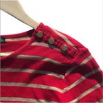 Ralph Lauren  Red and Gold Striped Top Size XL Photo 6