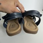 Clarks Women's Elizabelle Sea Fisherman Sandals Navy Leather Size 9 1/2M Comfort Photo 5