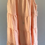 Falls Creek NWOT Falls‎ Creek Women's Peach High Neck Sleeveless Ruffle Midi Dress Size Med Photo 0