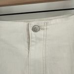 Free People WE THE FREE x  Curvy Jeans Size 35 NWT White Denim Plus Curvy Raw Hem Photo 11