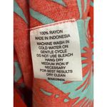 Escapada  Living Teal Orange Mini Dress Cover Up Hawaiian Tropical NWT L/XL Photo 5