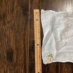 Embroidered Cotton Gauze Handkerchief White Photo 4