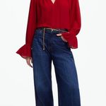 Madewell NWT! Long-Sleeve Tie-Neck Top Size: XL Photo 1