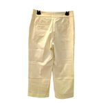 Loft Outlet Women’s High Rise Slim Wide Leg Crop Pants Pastel Yellow Size 4 Photo 1