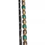 Jade Necklace Dark Green Choker Necklace Hand Vintage Sterling Silver Clasp Lock Photo 11