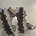 Sorel  Grey Chunky Wedge Sandals Leather Footwear Photo 1