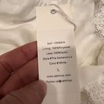 Cami NYC NWT White Romantic Silk Lace Blouse Large Long Sleeve Neutral Cameron Photo 8