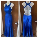 Jovani JVN  royal blue open back dress Photo 1