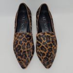 Sole Society  Marty Leopard Animal Print Loafers Heel Pointed Vamp Shoes Size 8M Photo 3