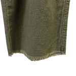 Dollhouse Linen Blend  Olive Green Raw Hem Casual Crop Beach Pants Juniors Size 9 Photo 12