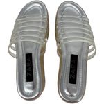 ZARA Women's Clear Jelly Platform Slides Sandals EU 39 US 8 Chunky Heel Modern Photo 9