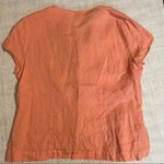 Talbots  Irish Linen Button Down Short Sleeve Top Photo 5