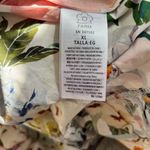 Farm Rio NWOT  Floral Ruffles Greek Garden Off-White Mini Dress Size XL Photo 7