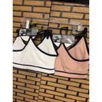 Avia  Beige And White Sports Bra Set Size Large Photo 1