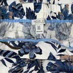 Rachel Zoe Size 1X:  High Rise Linen Floral Goucho Pant Photo 3