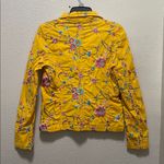 Johnny Was  Yellow Floral Embroidered Jacket Photo 4