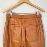 7 For All Mankind Faux Leather Wide Leg Pleated Pants Size Small Photo 4