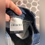 Grace in LA Blue Denim Jeans w lovely embellishments, Quality denim w extra Size 27 Photo 14