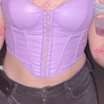 Say What? Faux leather corset top Photo 0