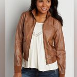 Maurice's Tan Leather Jacket for Women Photo 0
