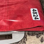 Territories Vintage Womens Size S Red Suede Leather Trucker Snap Up Shirt Jacket Photo 9