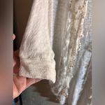 Elegant White/Cream Lace Trim Cardigan Photo 4