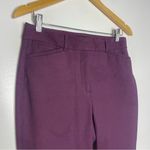 White House | Black Market Purple Slim Boot Trouser Pants Size 6 Short Photo 1