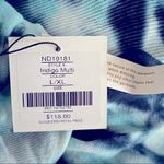 Andrea Jovine  Tie Dye Cardigan Sweater Indigo Multi Blue Size L/XL NWT $118.00 Photo 5