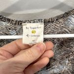 By Together Gray Tan Cold Shoulder Swimsuit Tank Cover Up Sheer Women's Medium Photo 1