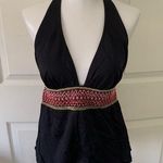 DKNY 👀FINAL SALE 👉DONATING  Swim halter black yarn 🧶 waist size m medium Photo 1