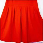 Hutch  Anthropologie Bow Back‎ Tomato Red Dress, 2X Photo 4