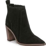 Vince Camuto black suede weverna booties block heel women’s size 11 trendy Photo 0