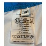 Hanna Nikole Plus Size Swim Dress Diamond Print Halter Neck Swimsuit 18W NWT Blue Photo 7