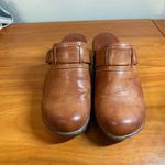 Boc Slip on Mule Clog Faux Leather Tan Brown Buckle Detail Comfort Heel Boho 7M Size 7 Photo 1