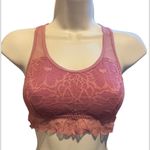 PINK - Victoria's Secret Pink Victoria Secret’s Berry Pink Lace Racerback Bralette Women’s‎ Size XS Photo 0