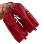 Christian Louboutin Patent Slingback Heels Red Women’s Size 36 Platform Peep Toe Photo 7