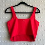 Abercrombie & Fitch  YPB Sculptlux Square Neck Sports Bra‎ Sz L Red Photo 1