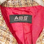 ABS Allen Schwartz Allen B. Schwartz Wool Coat Size Petite Runway Tweed Wool Plaid Jacket Peacoat Photo 3