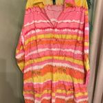 SCOOP Long Sleeve Collar Shirt Dress Size XXL (20) NWT Orange Photo 1