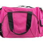 NWT Totes Isotoner Bright Pink Travel Carry On Duffle Bag Luggage Black Photo 1