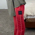Pink Rose Red striped sweat pants  Photo 0