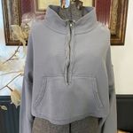 Free People  We The Free Kitty Half-Zip Cotton Pullover in Frosted Earth Sz L 💛🎀 Photo 4