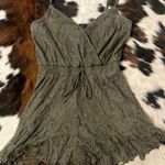Trixxi Lace Hunter Green Romper Photo 0