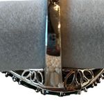 Large Chrome Diopside Rhodium over Silver 925 Ring Size 8.5 Photo 1