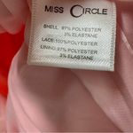 Miss Circle Junia Lace Corset Ruffle Hem Maxi Dress Asymmetrical Pink Medium Photo 8