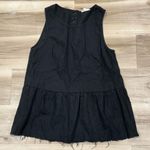 Little Lies Jude Linen Sleeveless Tank Top Women’s Medium Black Photo 2