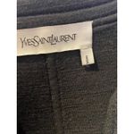 Yves Saint Laurent Black Military Style Sleeveless Dress Gold Buttons Size S Photo 4