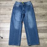Stylish Blue Wide Leg Women's Jeans Size M Photo 0